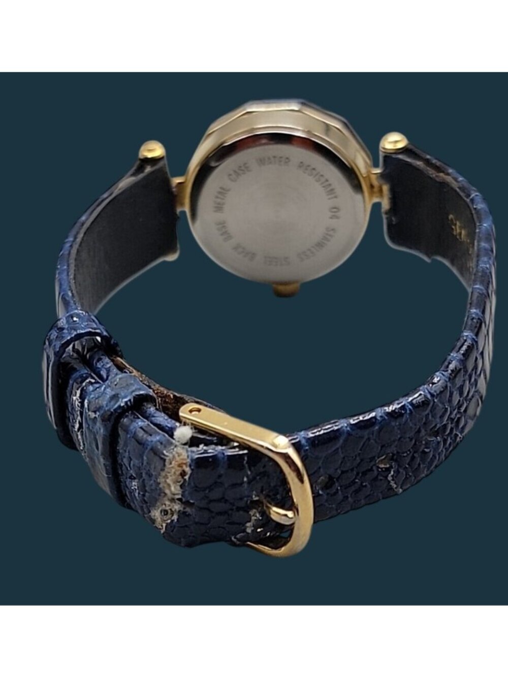 Pierre Nicol Ladies Quartz Watch 6" Sapphire Band & Dial 22mm Geometric Case - Picture 8 of 16